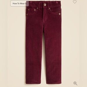 Crewcuts Kids' Straight-fit stretch corduroy pant Size 5 in perfect condition
